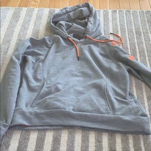 Orangetheory Grey Cropped Hoodie